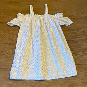 Rachel Zoe + Janie and Jack Cream with Gold Polka Dot dress